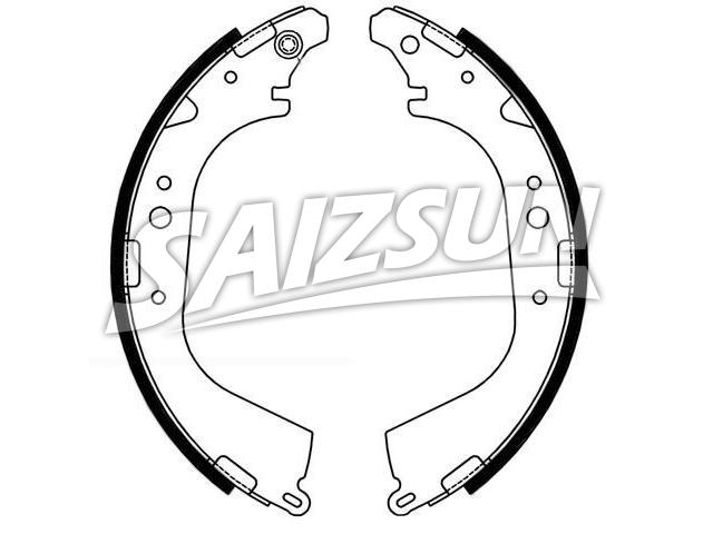 刹车蹄片 Brake Shoe Set:04495-35151