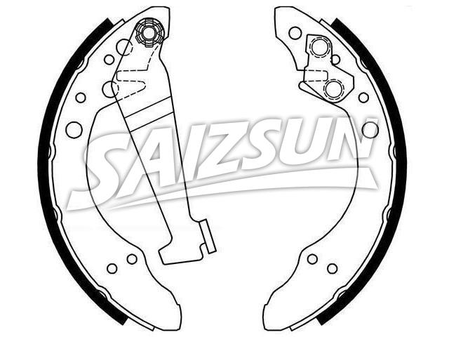 刹车蹄片 Brake Shoe Set:331 609 525