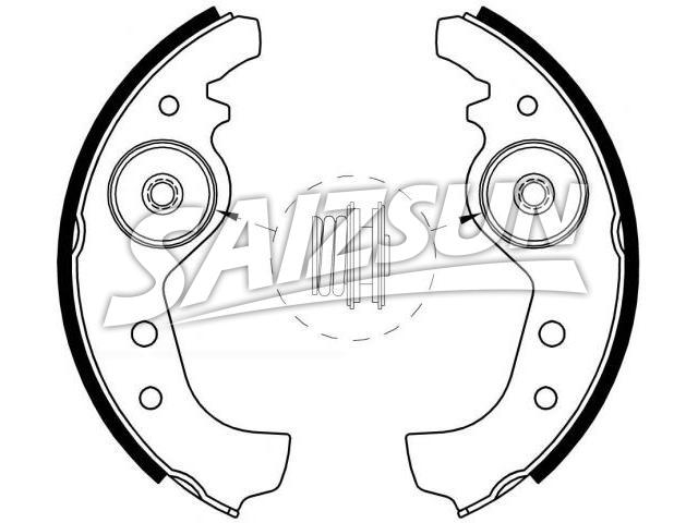 刹车蹄片 Brake Shoe Set:SE021165299A