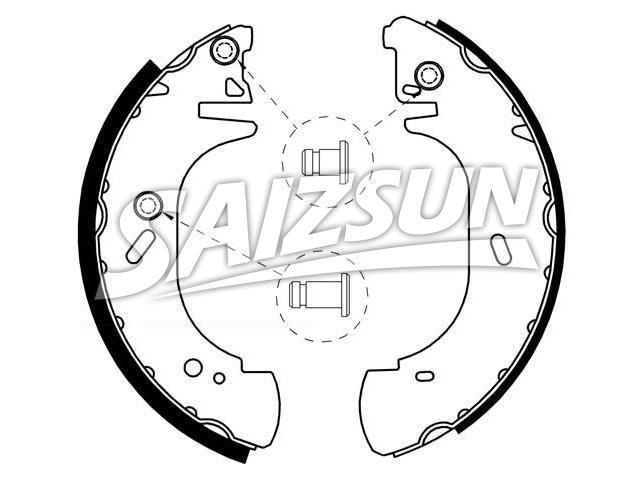 刹车蹄片 Brake Shoe Set:45 01 146