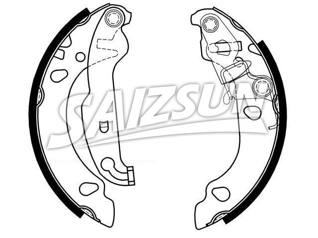 刹车蹄片 Brake Shoe Set:1 123 789