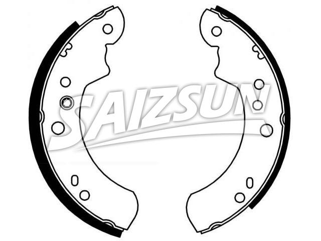 刹车蹄片 Brake Shoe Set:1 662 293