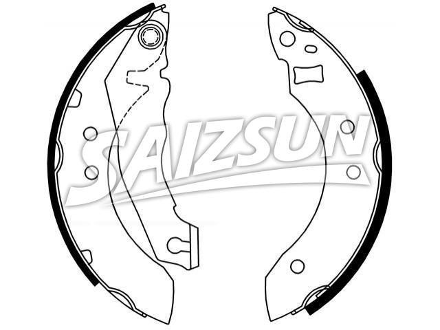 刹车蹄片 Brake Shoe Set:6 150 270