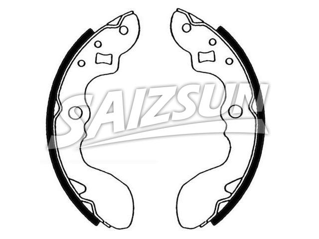 刹车蹄片 Brake Shoe Set:53210-85010