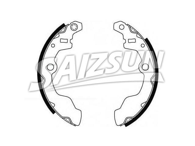 刹车蹄片 Brake Shoe Set:53820-70B00