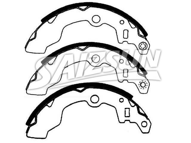 刹车蹄片 Brake Shoe Set:53820-70B60