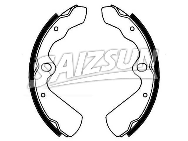 刹车蹄片 Brake Shoe Set:52210-85030