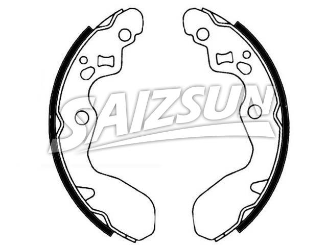 刹车蹄片 Brake Shoe Set:K9966