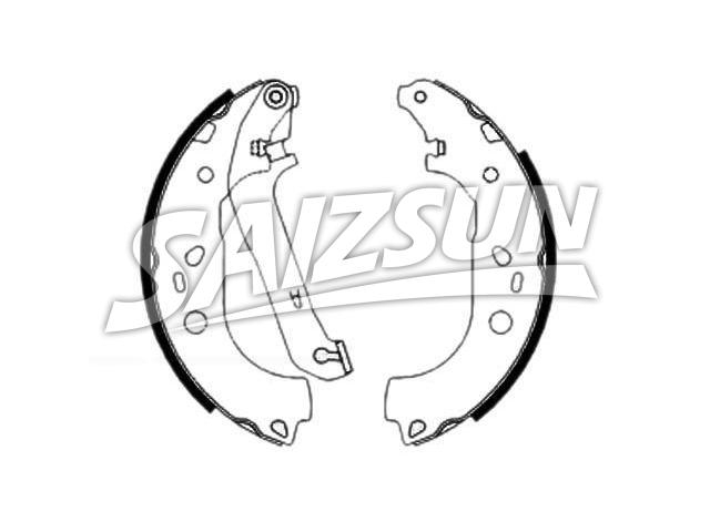 刹车蹄片 Brake Shoe Set:MB058847