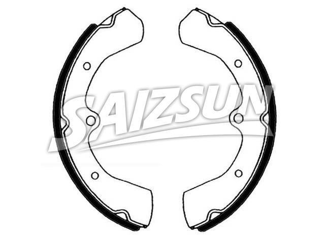 刹车蹄片 Brake Shoe Set:MB699127