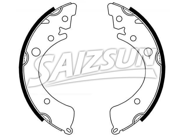 刹车蹄片 Brake Shoe Set:43153-SB6-003
