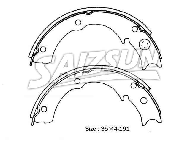 刹车蹄片 Brake Shoe Set:NN2064