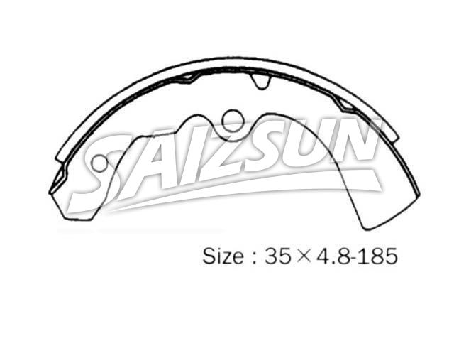 刹车蹄片 Brake Shoe Set:41060-G1625