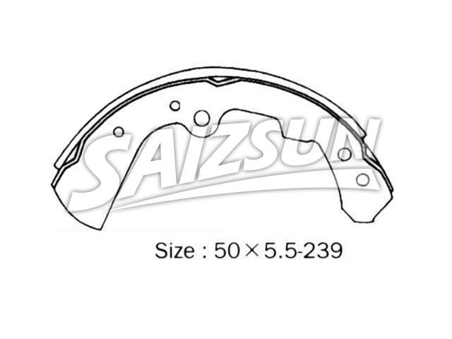 刹车蹄片 Brake Shoe Set:41060-R8025
