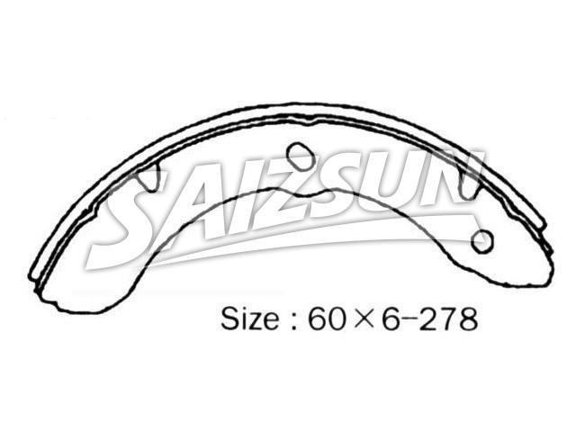 刹车蹄片 Brake Shoe Set:NR4036