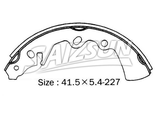 刹车蹄片 Brake Shoe Set:3514-26-38Z