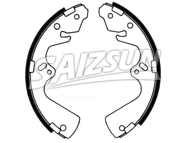 刹车蹄片 Brake Shoe Set:H261-26-310B