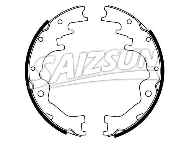 刹车蹄片 Brake Shoe Set:LAY1-26-38ZA