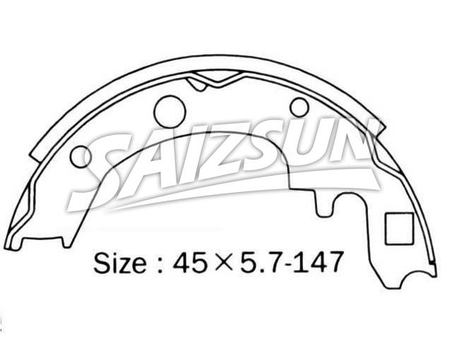 刹车蹄片 Brake Shoe Set:NN3581