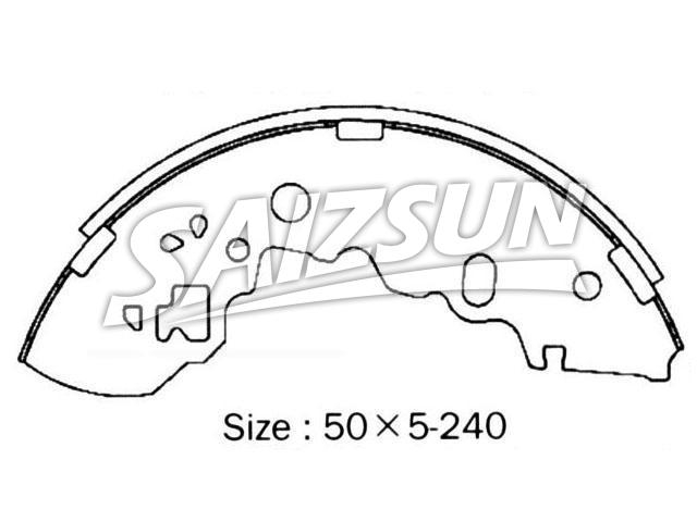 刹车蹄片 Brake Shoe Set:NN3584