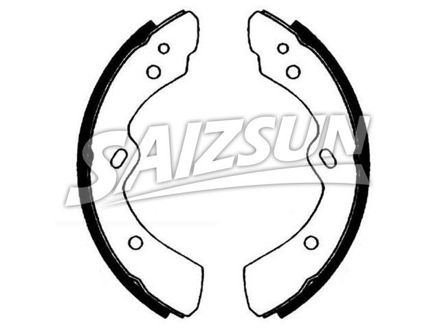 刹车蹄片 Brake Shoe Set:W015-33-310