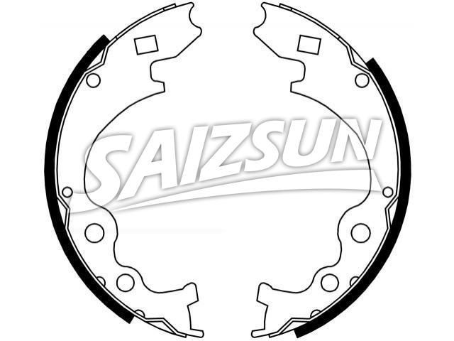 刹车蹄片 Brake Shoe Set:SB40-26-330