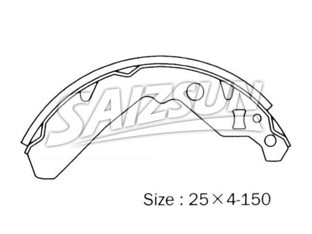 刹车蹄片 Brake Shoe Set:NN5029