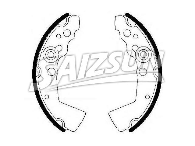 刹车蹄片 Brake Shoe Set:7251-78240
