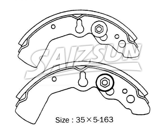 刹车蹄片 Brake Shoe Set:7251-78241
