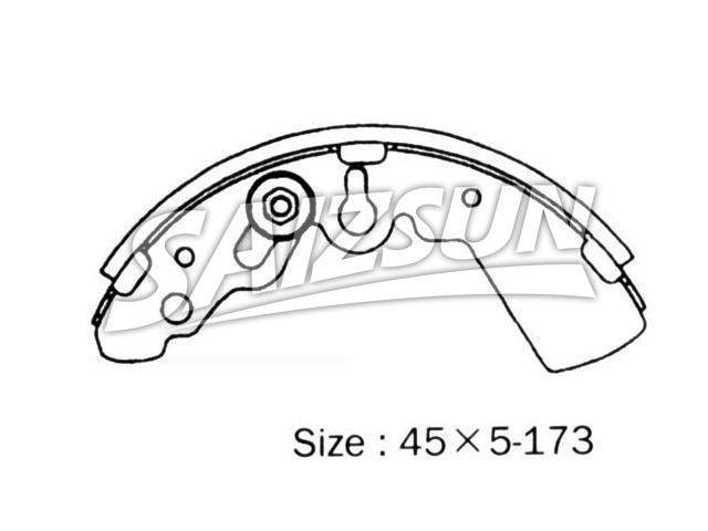 刹车蹄片 Brake Shoe Set:7251-78730