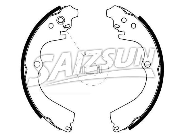 刹车蹄片 Brake Shoe Set:26257-AA040