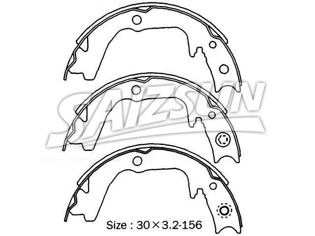 刹车蹄片 Brake Shoe Set:NN6026