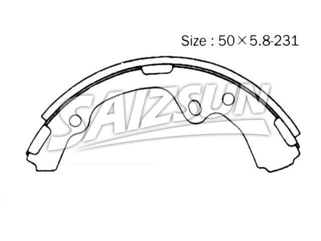 刹车蹄片 Brake Shoe Set:04494-26030