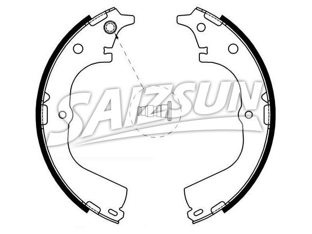 刹车蹄片 Brake Shoe Set:04495-26140
