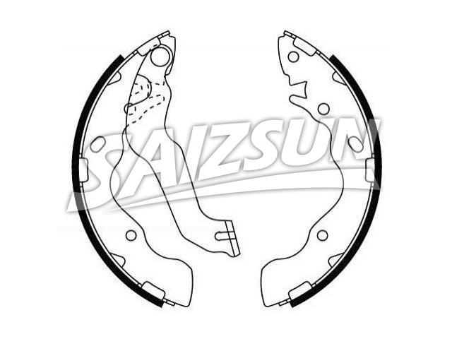 刹车蹄片 Brake Shoe Set:58305-25A10
