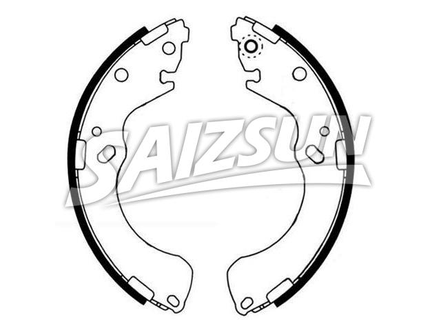 刹车蹄片 Brake Shoe Set:GEYT-26-38Z