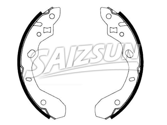 刹车蹄片 Brake Shoe Set:B2YD-26-38ZA