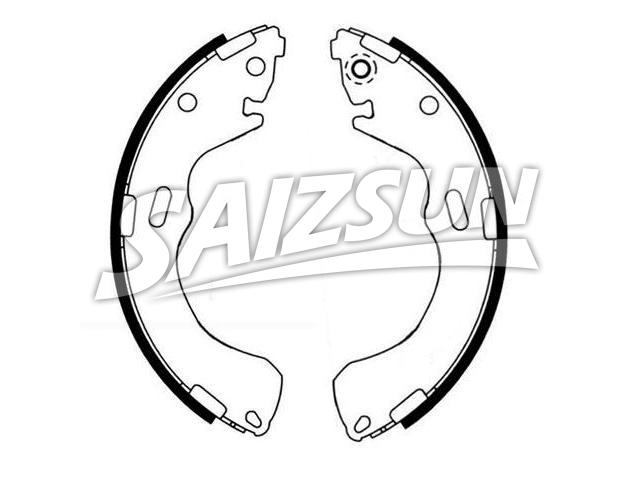 刹车蹄片 Brake Shoe Set:G1YV-26-38ZA
