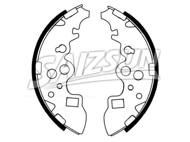 刹车蹄片 Brake Shoe Set:K3410