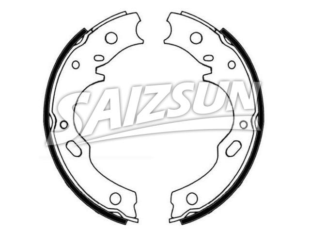 刹车蹄片 Brake Shoe Set:1K00-49-390
