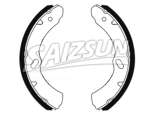 刹车蹄片 Brake Shoe Set:1K00-33-310