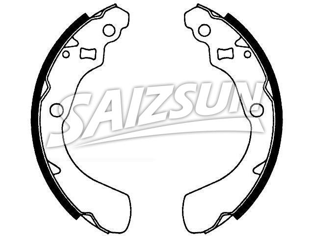 刹车蹄片 Brake Shoe Set:43153-S50-003