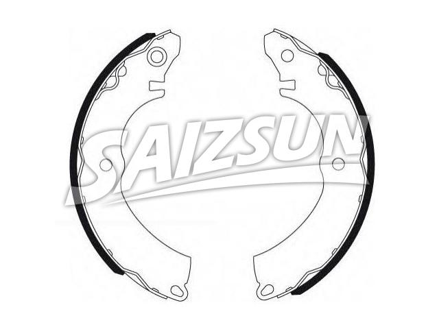 刹车蹄片 Brake Shoe Set:MR586855