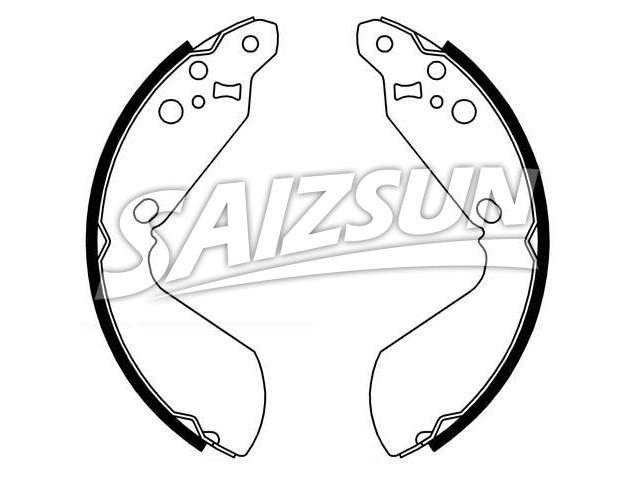 刹车蹄片 Brake Shoe Set:53200-56820