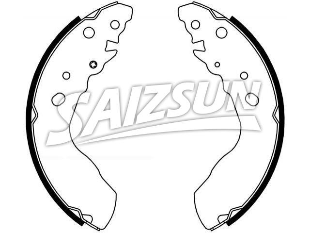 刹车蹄片 Brake Shoe Set:53200-77E11