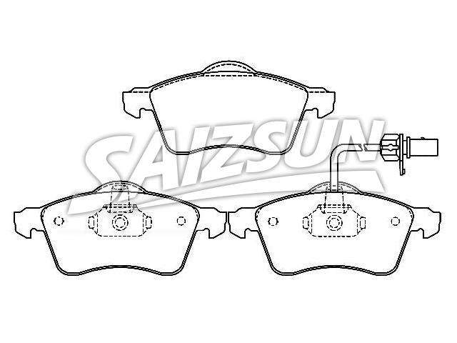 刹车片 Brake Pad Set:7D0 698 151 F