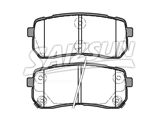 刹车片 Brake Pad Set:58302-3JA00