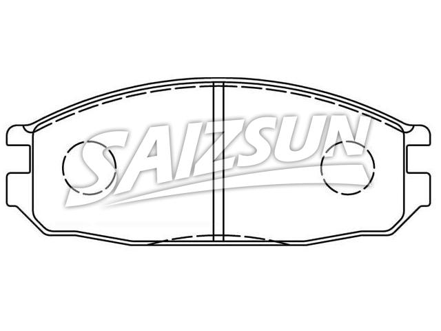 刹车片 Brake Pad Set:41060-11C85