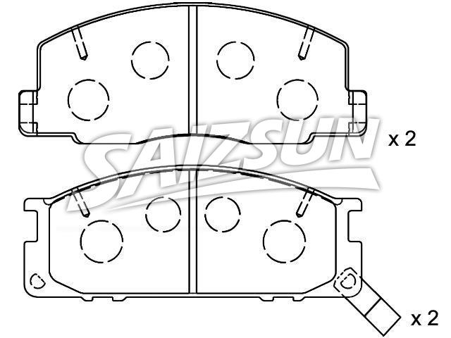 刹车片 Brake Pad Set:04465-28260