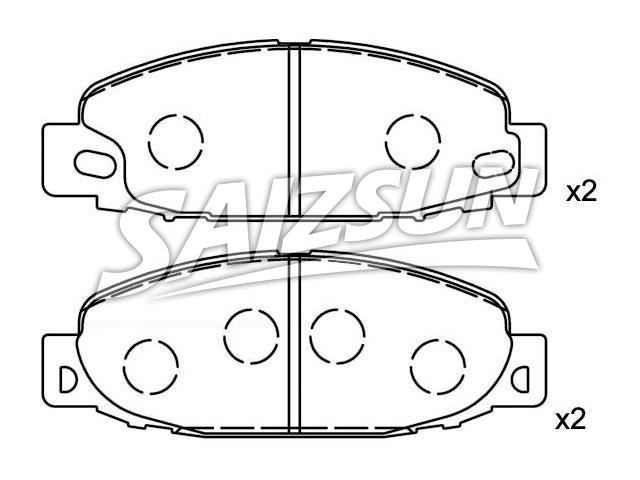 刹车片 Brake Pad Set:MC838359